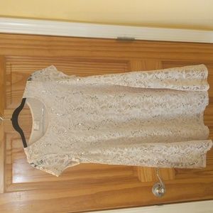 Sequence off-white lace mini